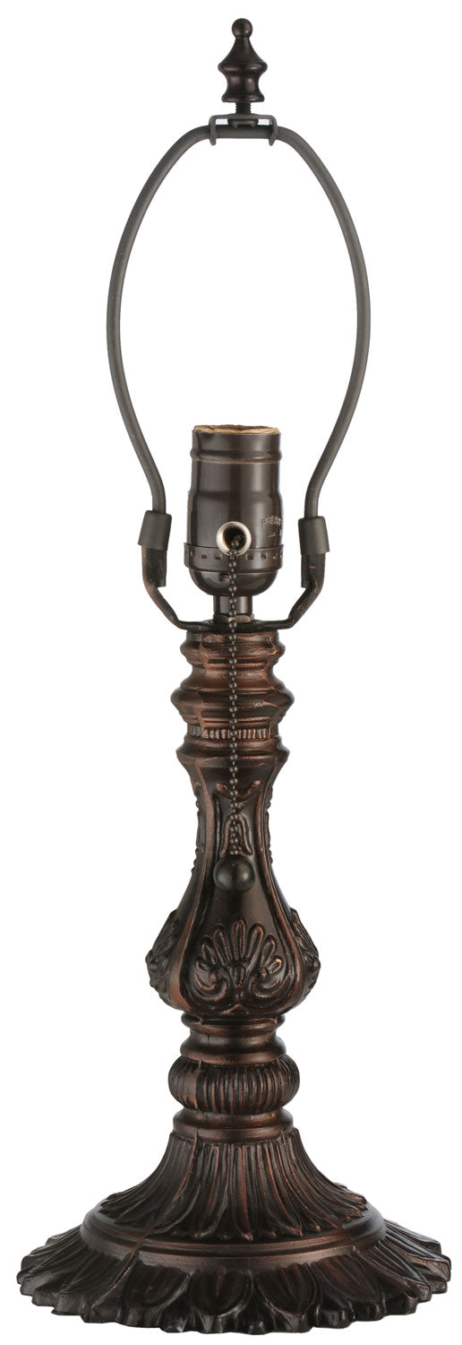 Meyda Tiffany Lighting 10081 Shell One Light Table Base Utility Light Bronze / Dark