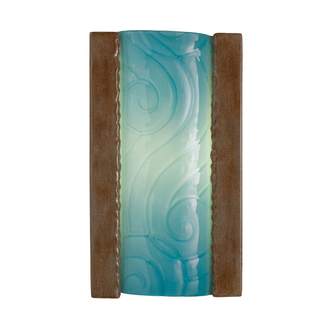 A-19 reFusion RE102-SP-TQ Wall Sconce Light - Spice and Turquoise