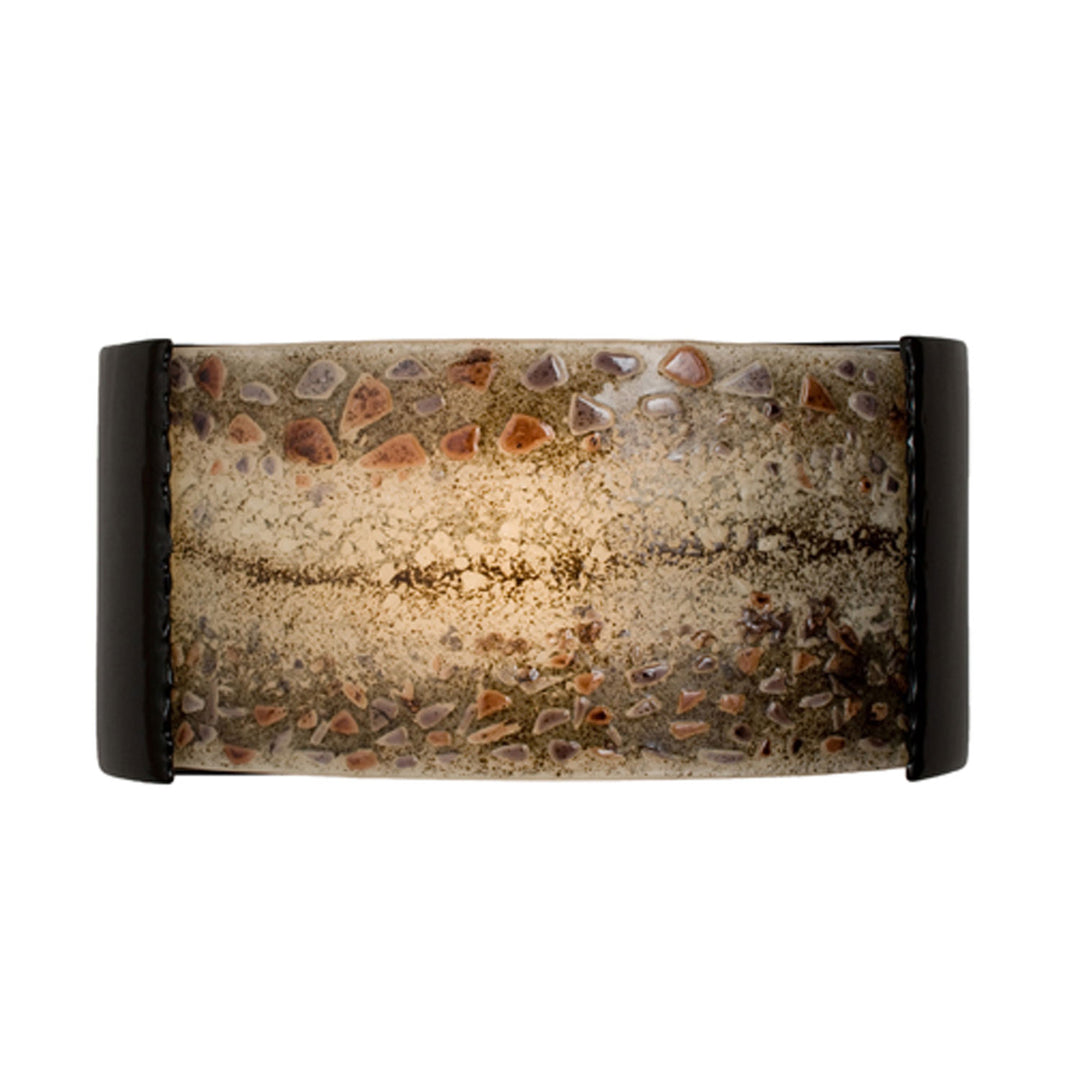 A-19 reFusion RE108-BG-MGX Wall Sconce Light - Black Gloss and Multi Galaxy