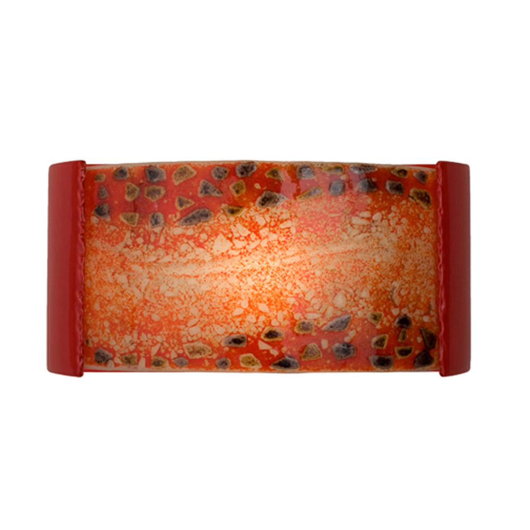 A-19 reFusion RE108-MR-MFR Wall Sconce Light - Matador Red and Multi Fire
