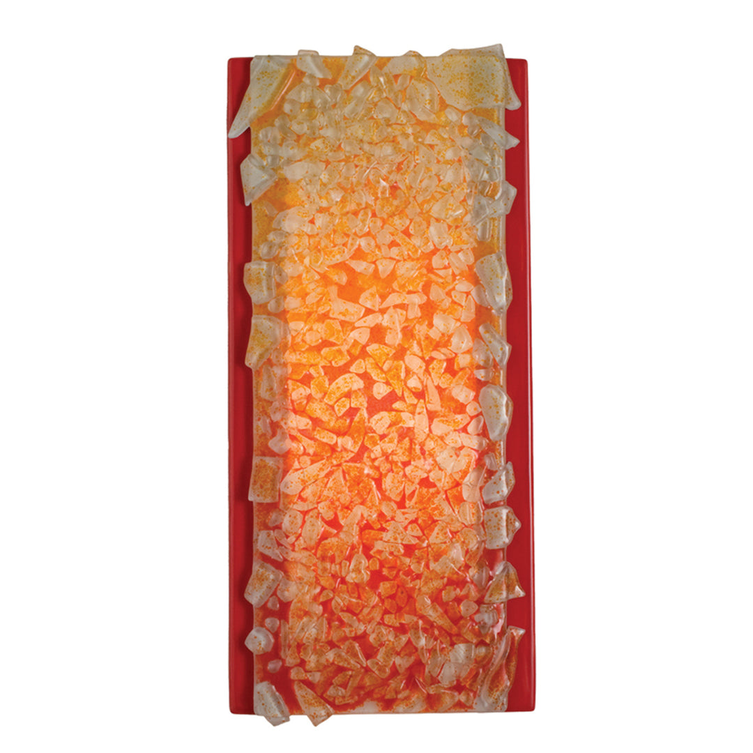 A-19 reFusion RE109-MR-MFR Wall Sconce Light - Matador Red and Multi Fire
