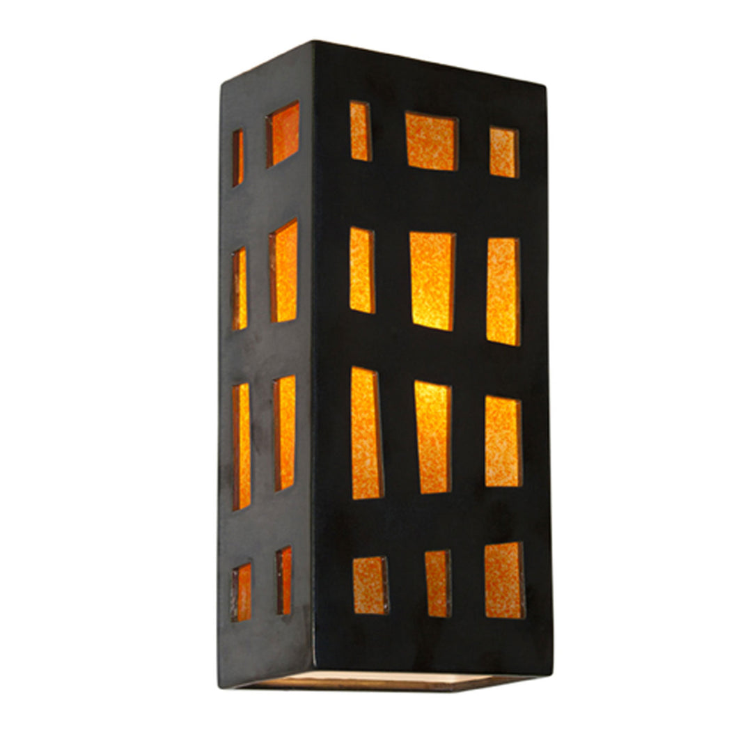 A-19 Lighting RE110-GM-TG Modern Refusion Outdoor Gunmetal And Tangelo