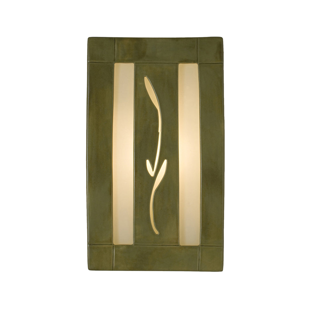 A-19 reFusion RE111-SG-WF Wall Sconce Light - Sagebrush and White Frost