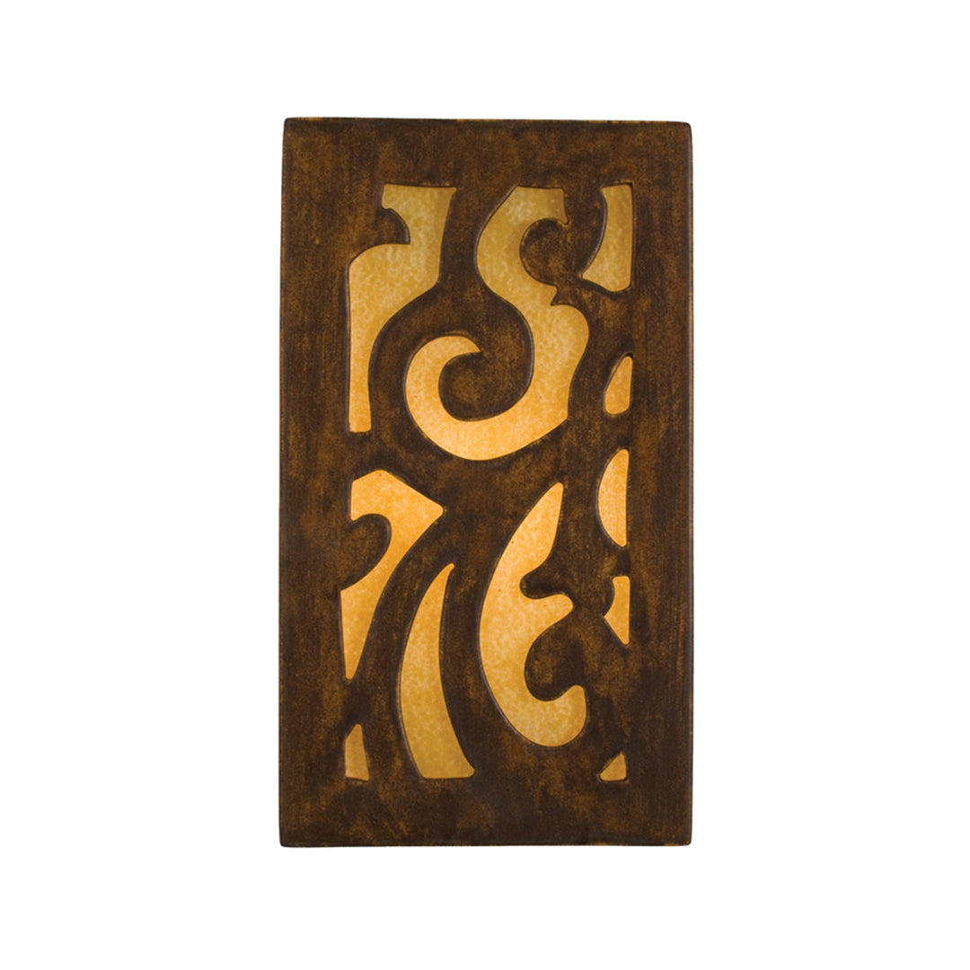 A-19 reFusion RE112-BT-AB Wall Sconce Light - Butternut and Amber