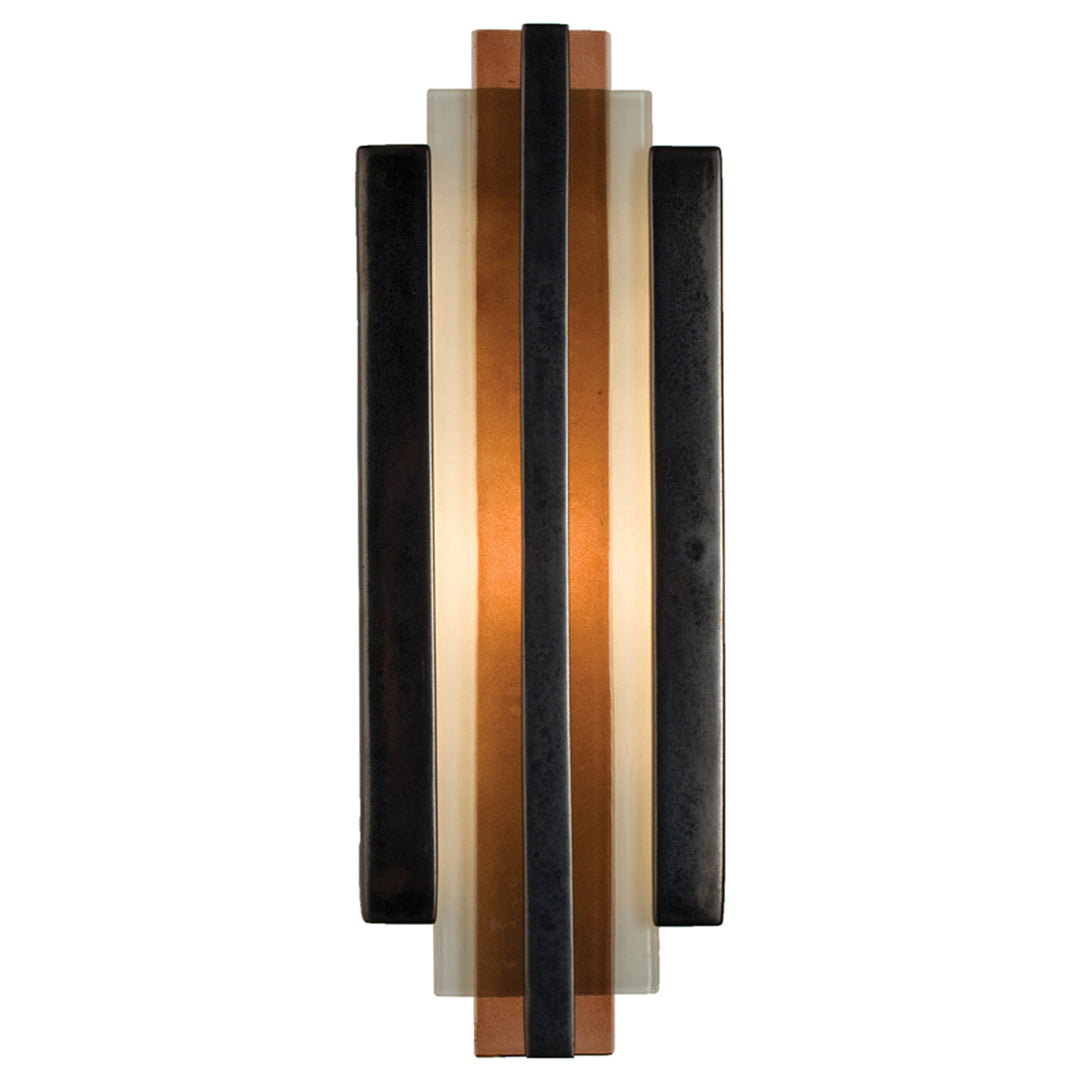 A-19 reFusion RE113-GM-RW Wall Sconce Light - Gunmetal and Rosewood