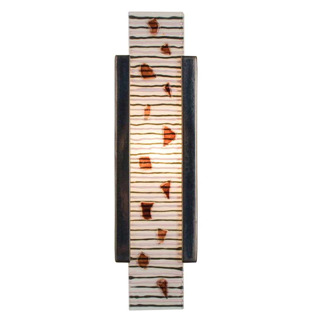 A-19 reFusion RE115-GM-MRW Wall Sconce Light - Gunmetal and Multi Rosewood