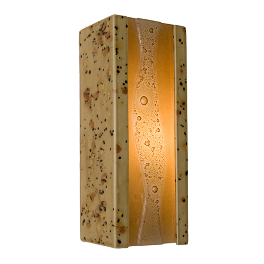 A-19 reFusion RE116-SS-CM Wall Sconce Light - Sandstorm and Caramel
