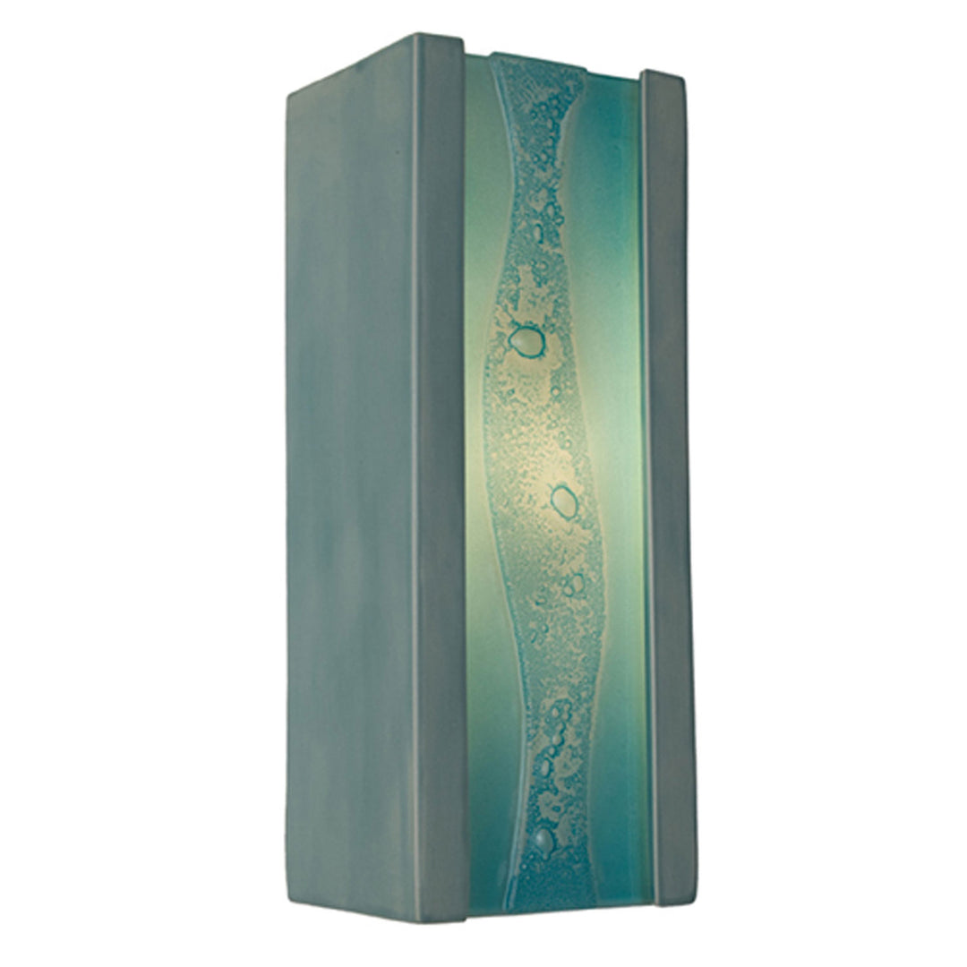 A-19 reFusion RE116-TC-TQ Wall Sconce Light - Teal Crackle and Turquoise