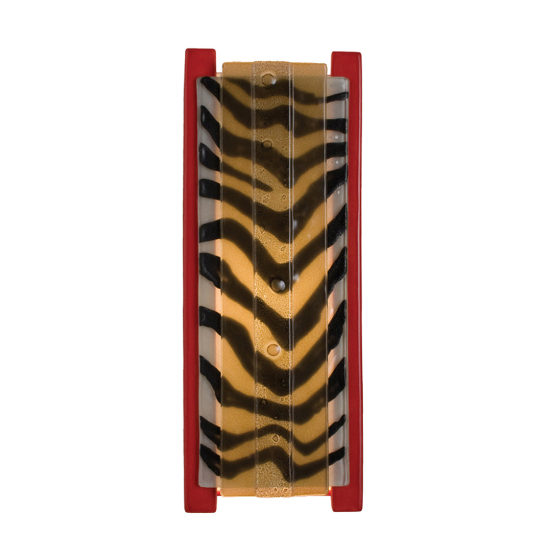 A-19 reFusion RE117-MR-ZCM Wall Sconce Light - Matador Red and Zebra Caramel