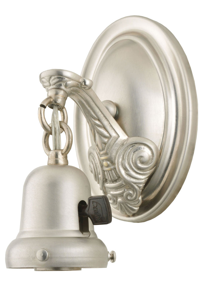 Meyda Tiffany Lighting 102905 Sconce One Light Wall Sconce Utility Light Pewter, Nickel, Silver