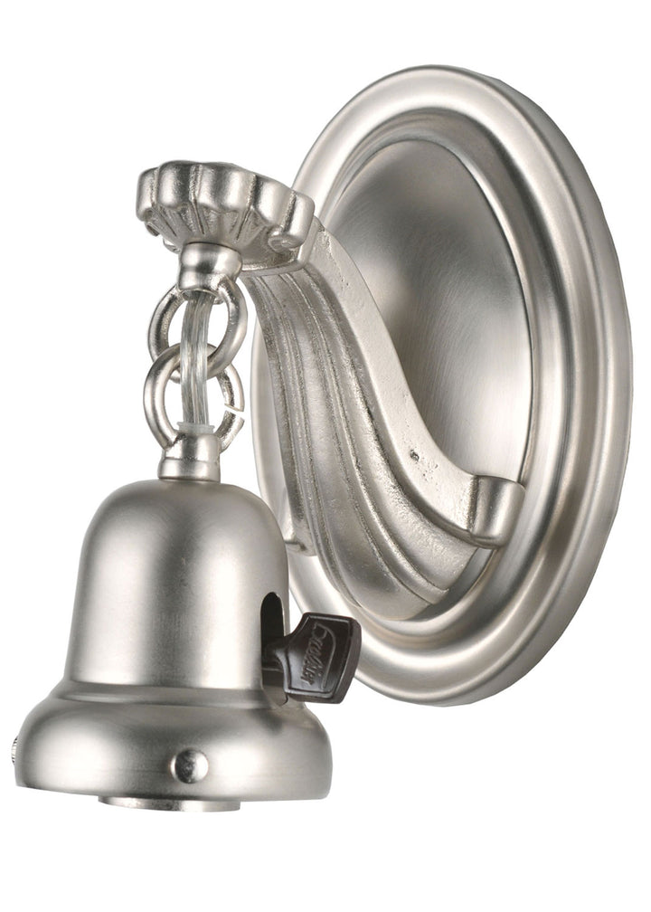 Meyda Tiffany Lighting 103946 Sconce One Light Wall Sconce Utility Light Pewter, Nickel, Silver