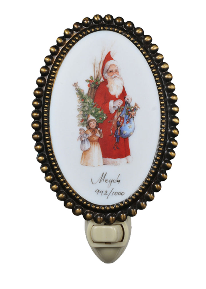 Meyda Tiffany Lighting 107253 Christmas One Light Night Light Decor Bronze / Dark