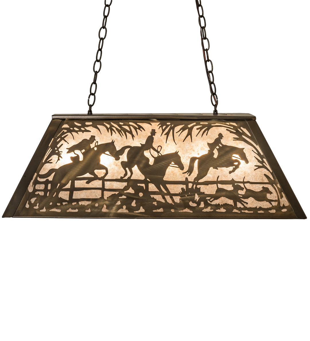 Meyda Tiffany Fox Hunt 109744 Pendant Light - Oil Rubbed Bronze
