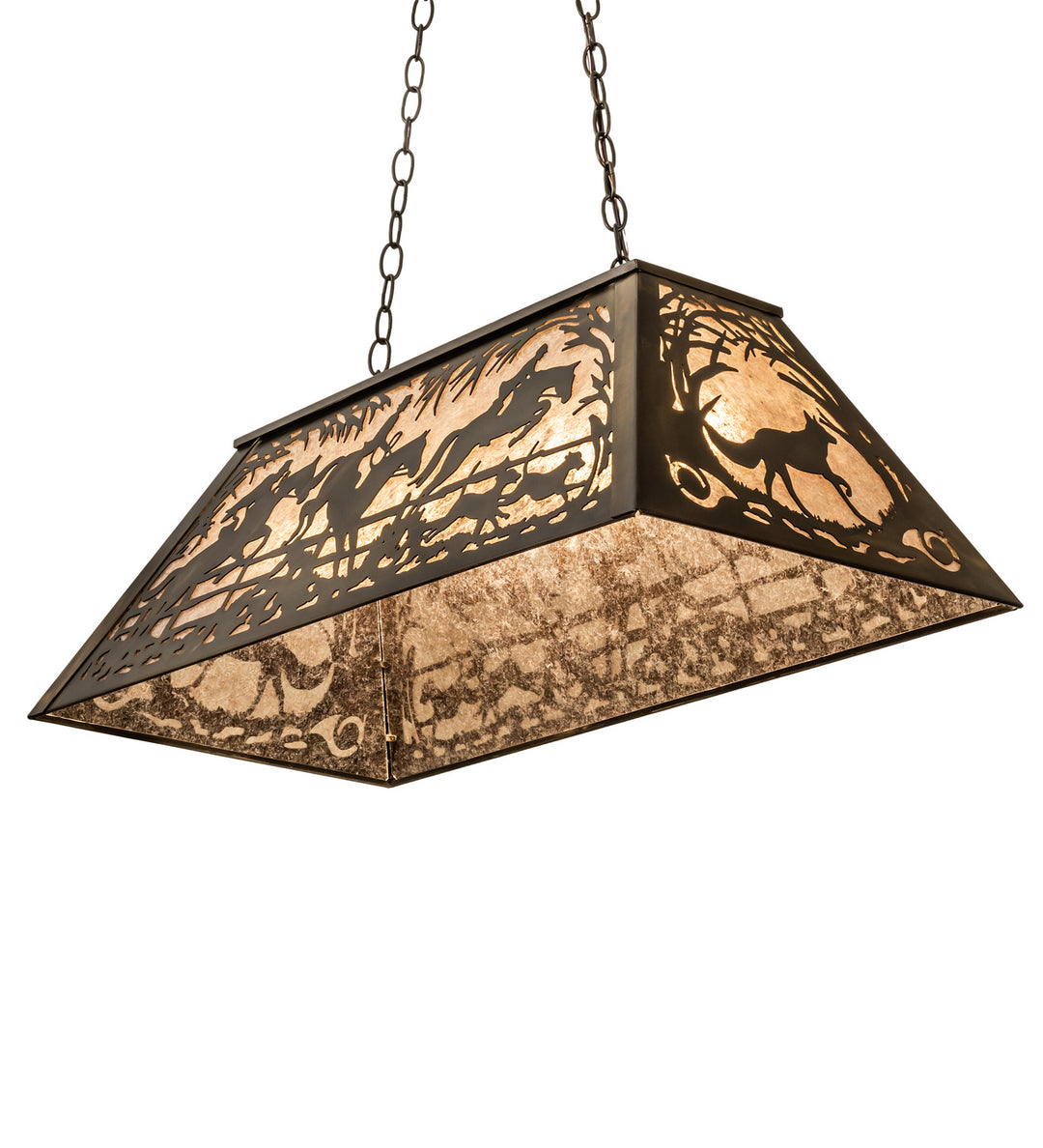 Meyda Tiffany Fox Hunt 109744 Pendant Light - Oil Rubbed Bronze