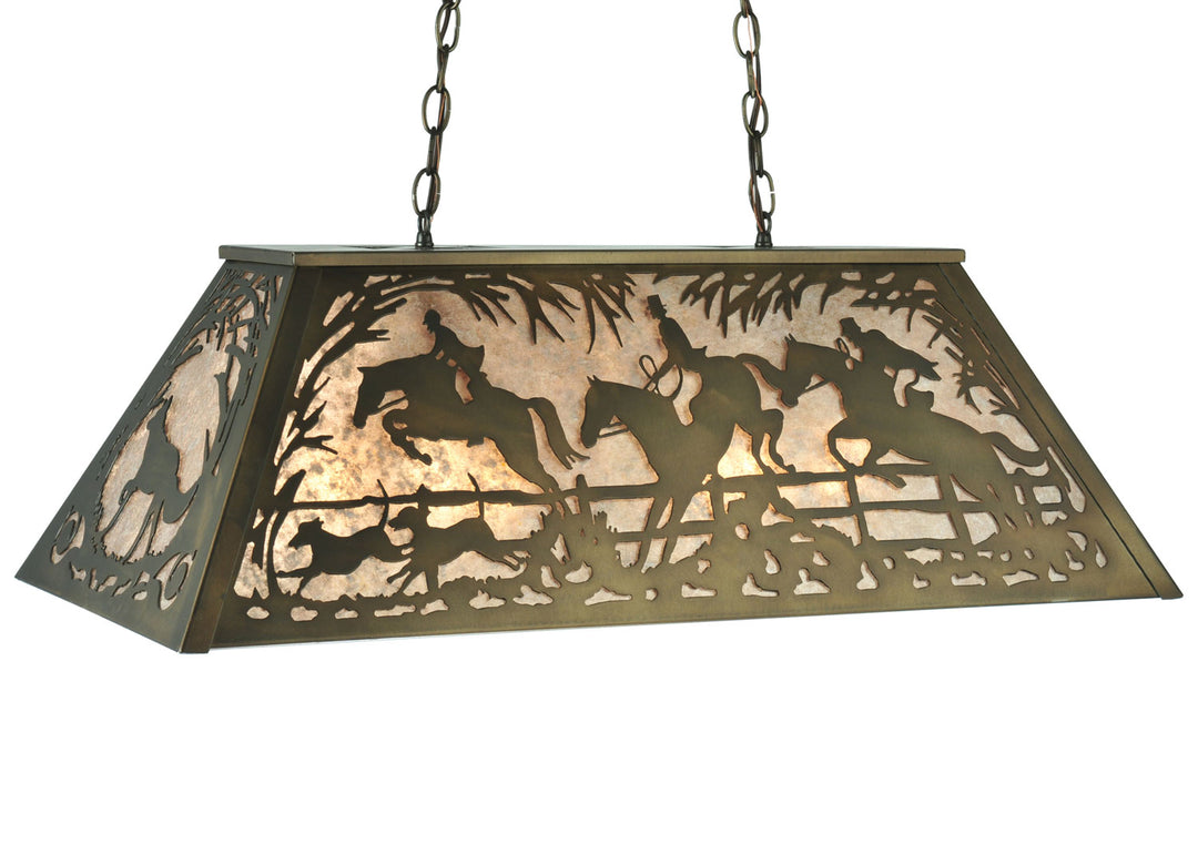 Meyda Tiffany Fox Hunt 109744 Pendant Light - Oil Rubbed Bronze