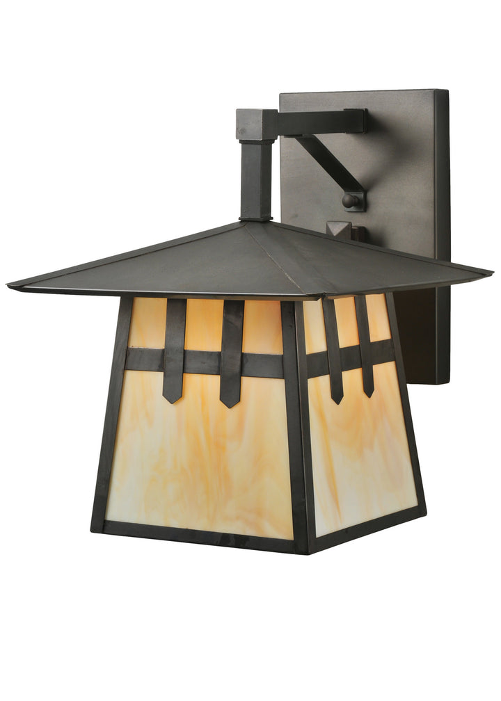 Meyda Tiffany Lighting 112389 Stillwater One Light Wall Sconce Outdoor Bronze / Dark