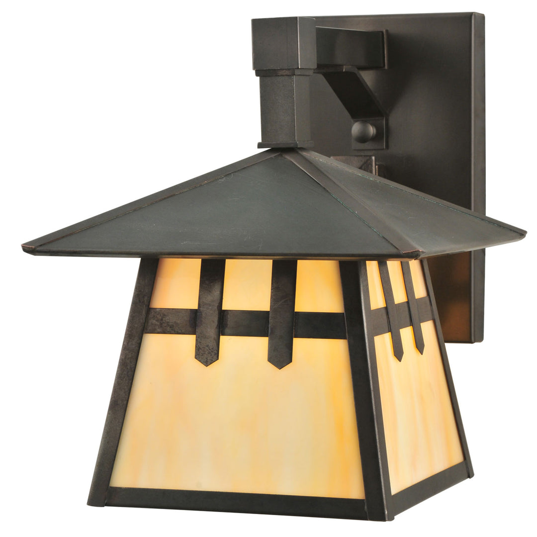 Meyda Tiffany Lighting 112391 Stillwater One Light Wall Sconce Outdoor Bronze / Dark
