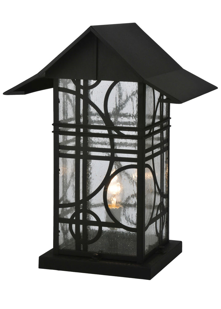 Meyda Tiffany Lighting 116852 Revival One Light Post Mount Outdoor Black