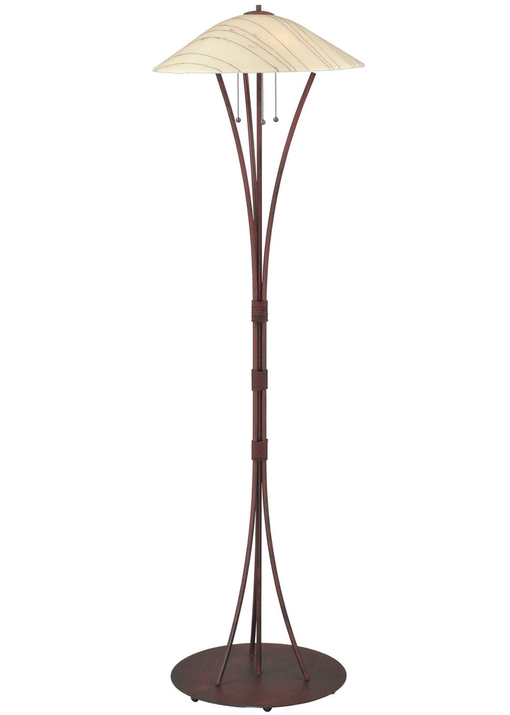 Meyda Tiffany Lighting 117164 Metro Fusion Three Light Floor Lamp Lamp Bronze / Dark