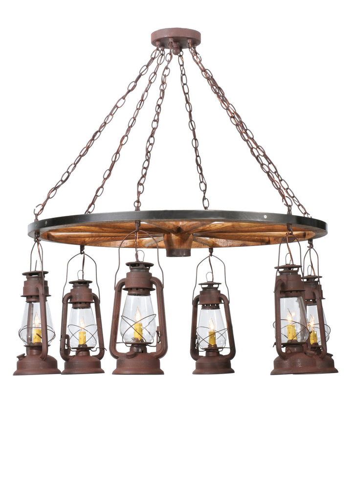 Meyda Tiffany Miners Lantern 117204 Chandelier Light - Cafe-Noir