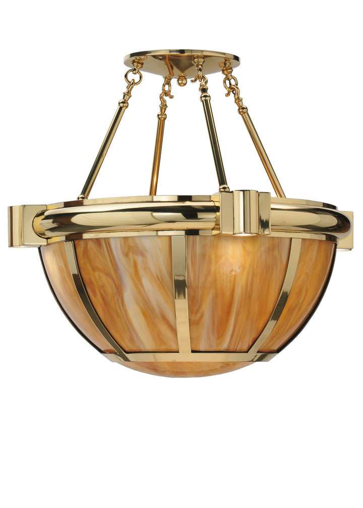 Meyda Tiffany Auburn 118859 Ceiling Light - Natural Brass