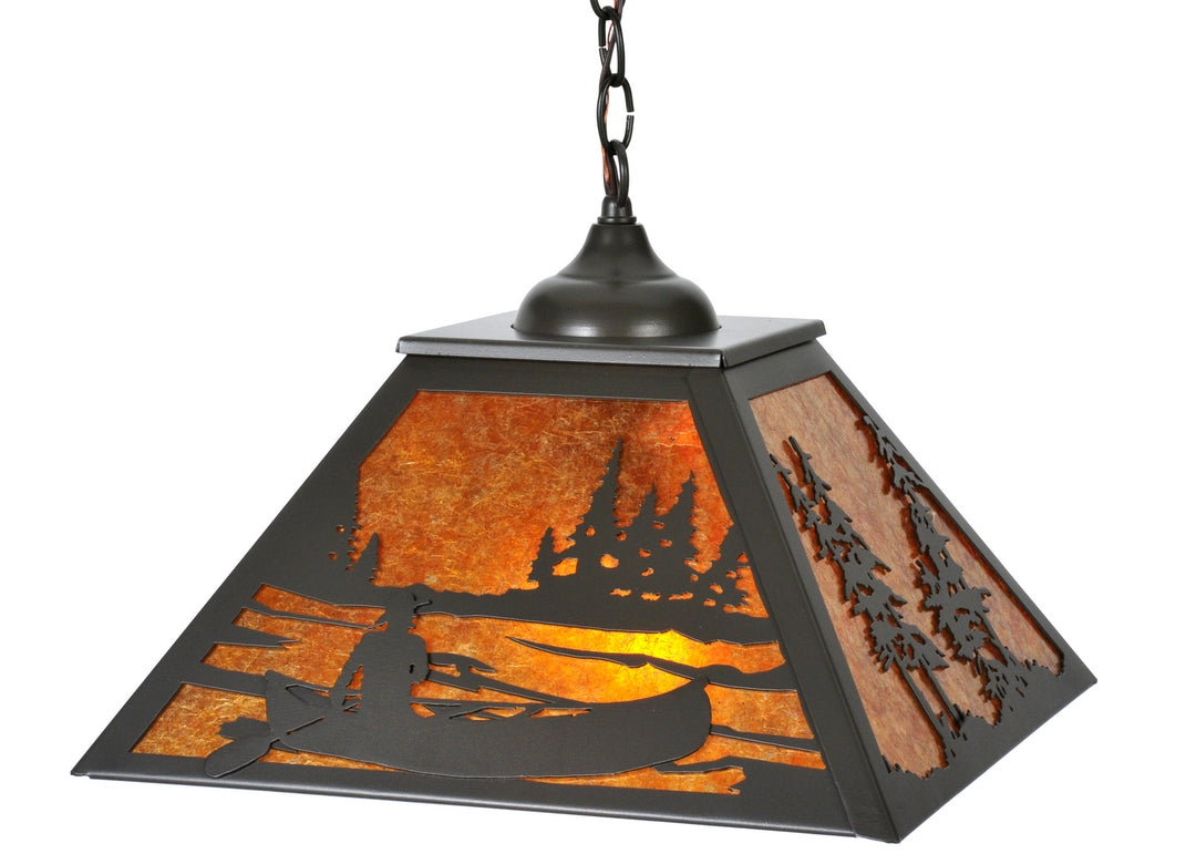 Meyda Tiffany Canoe At Lake 119505 Pendant Light - Timeless Bronze