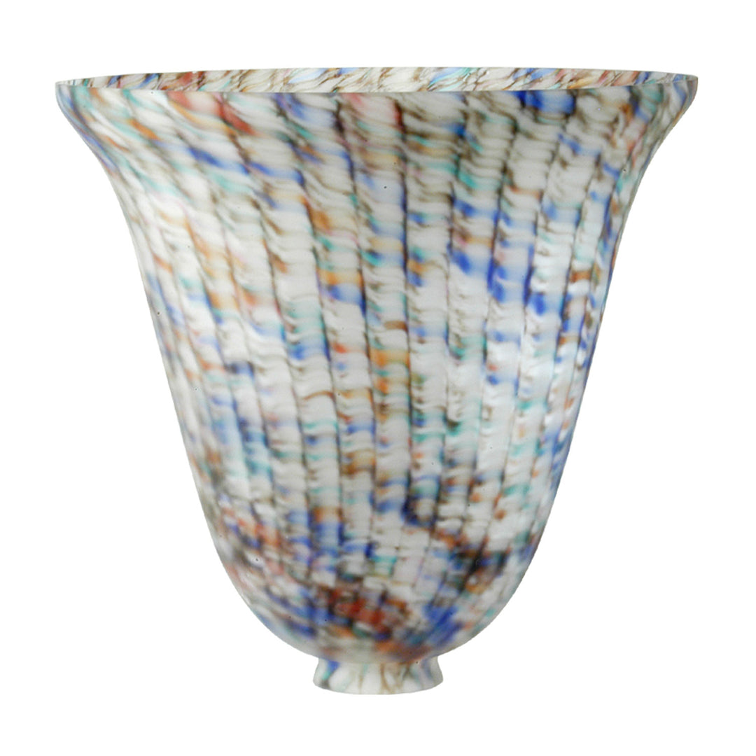 Meyda Tiffany Lighting 11935 Peacock Pate-De-Verre Shade Lamp Shade Bronze / Dark