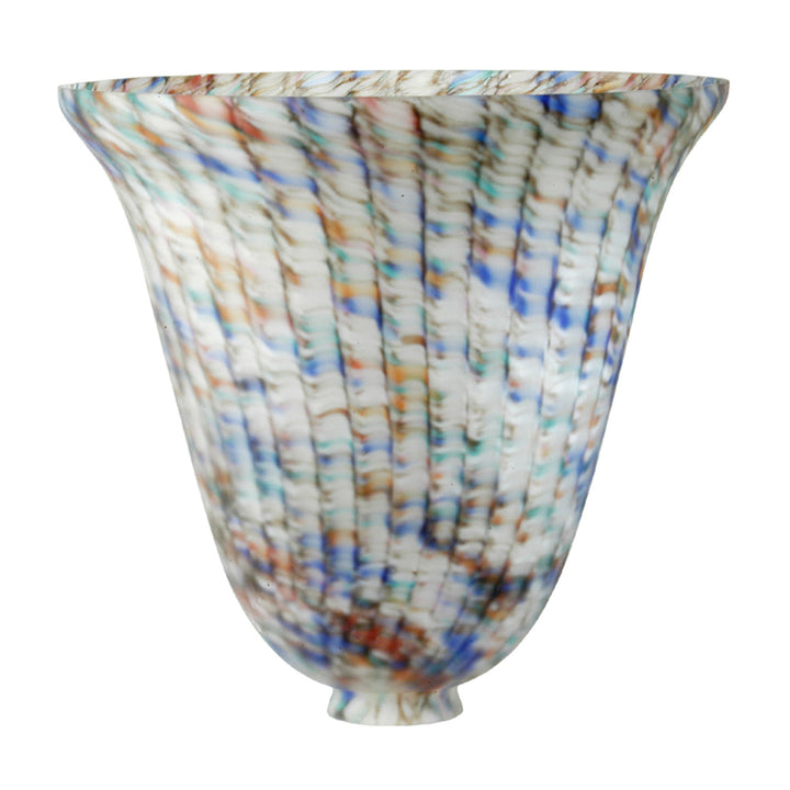 Meyda Tiffany Lighting 11935 Peacock Pate-De-Verre Shade Lamp Shade Bronze / Dark