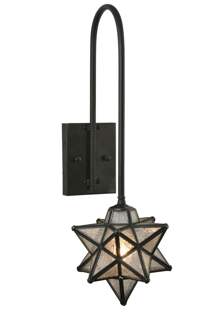 Meyda Tiffany Moravian Star 119794 Wall Light - Craftsman Brown