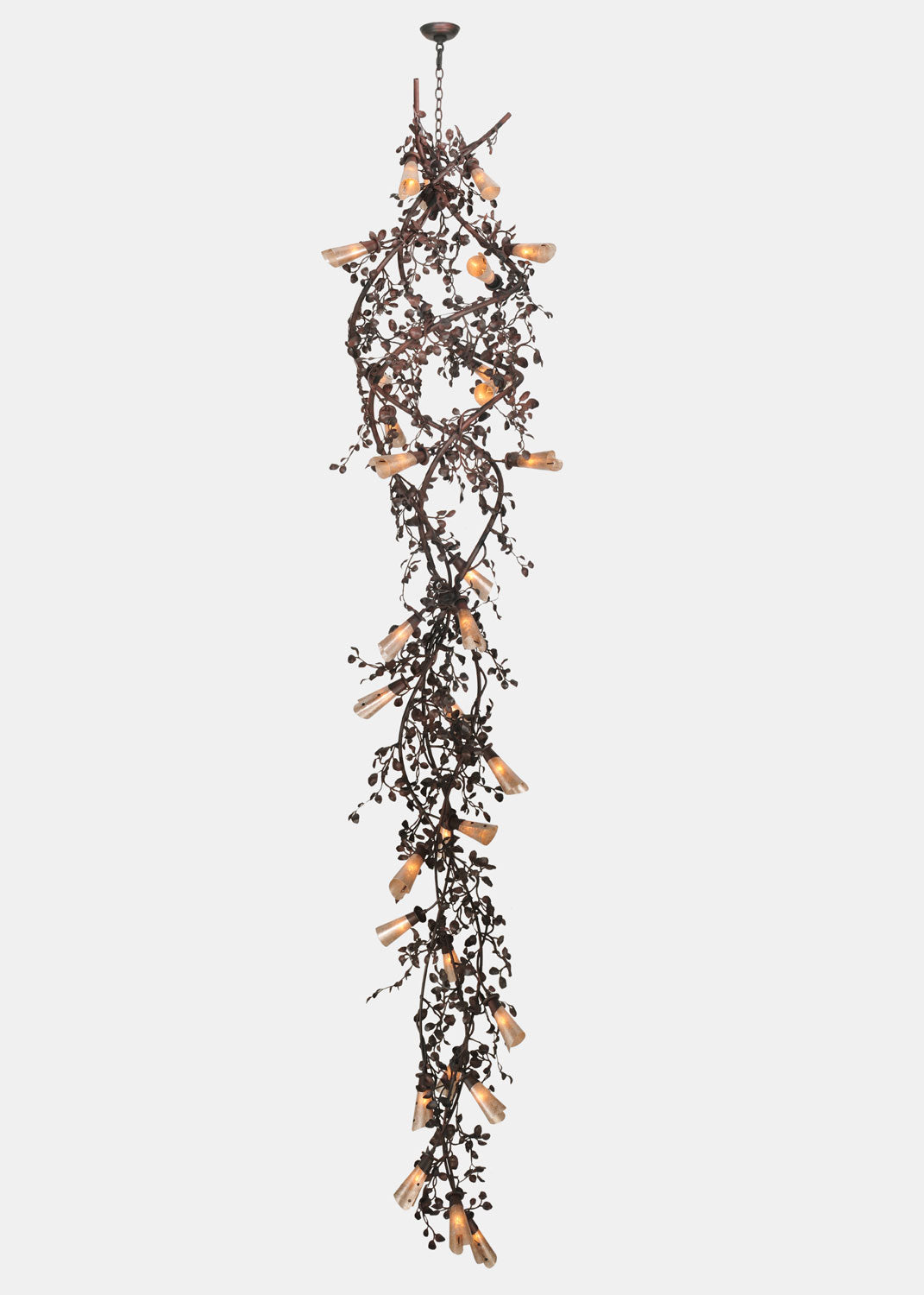 Meyda Tiffany Vinca Vine 120045 Chandelier Light - Rust,Wrought Iron