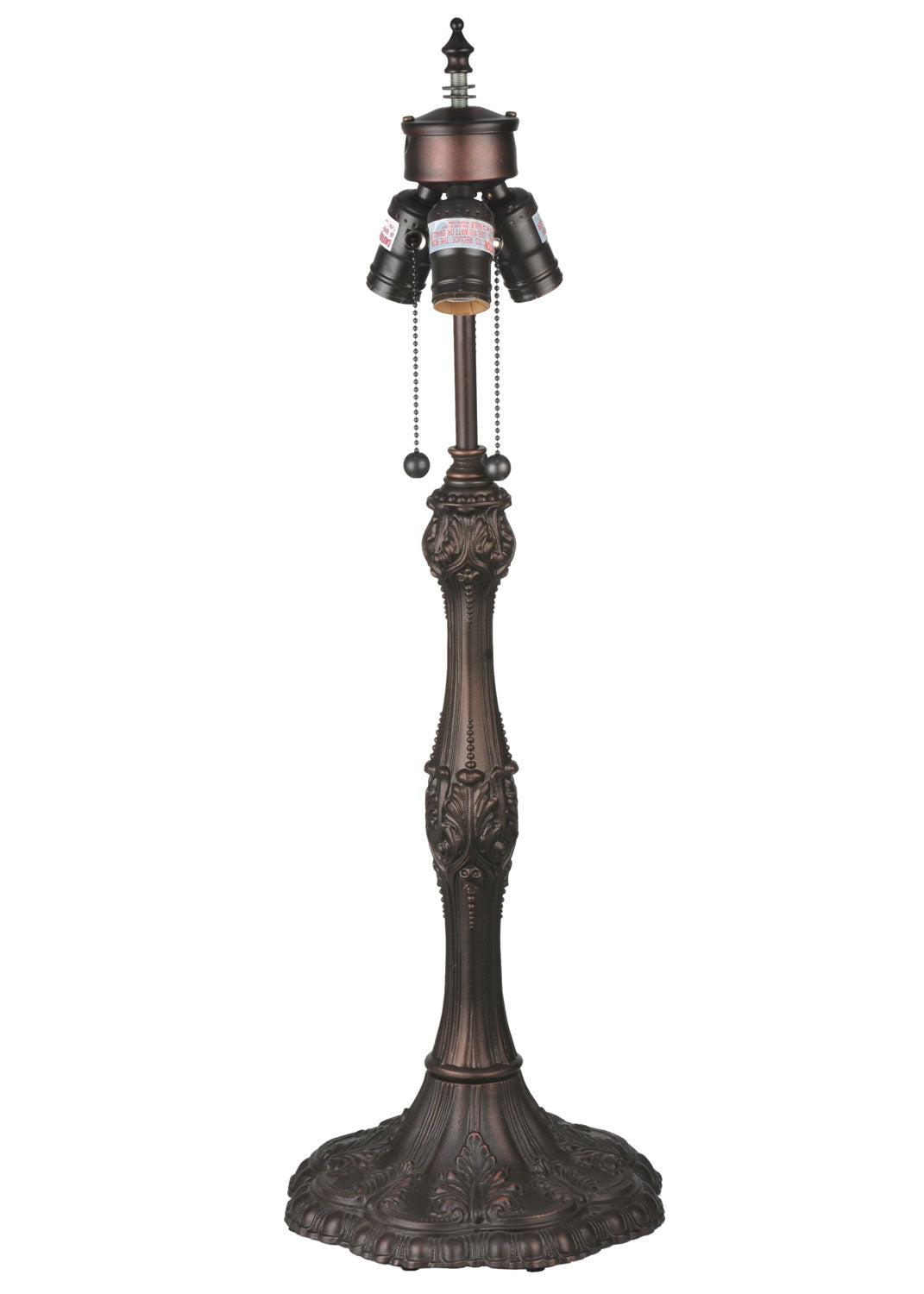 Meyda Tiffany Lighting 14653 Caprice Three Light Table Base Hardware Utility Light Bronze / Dark