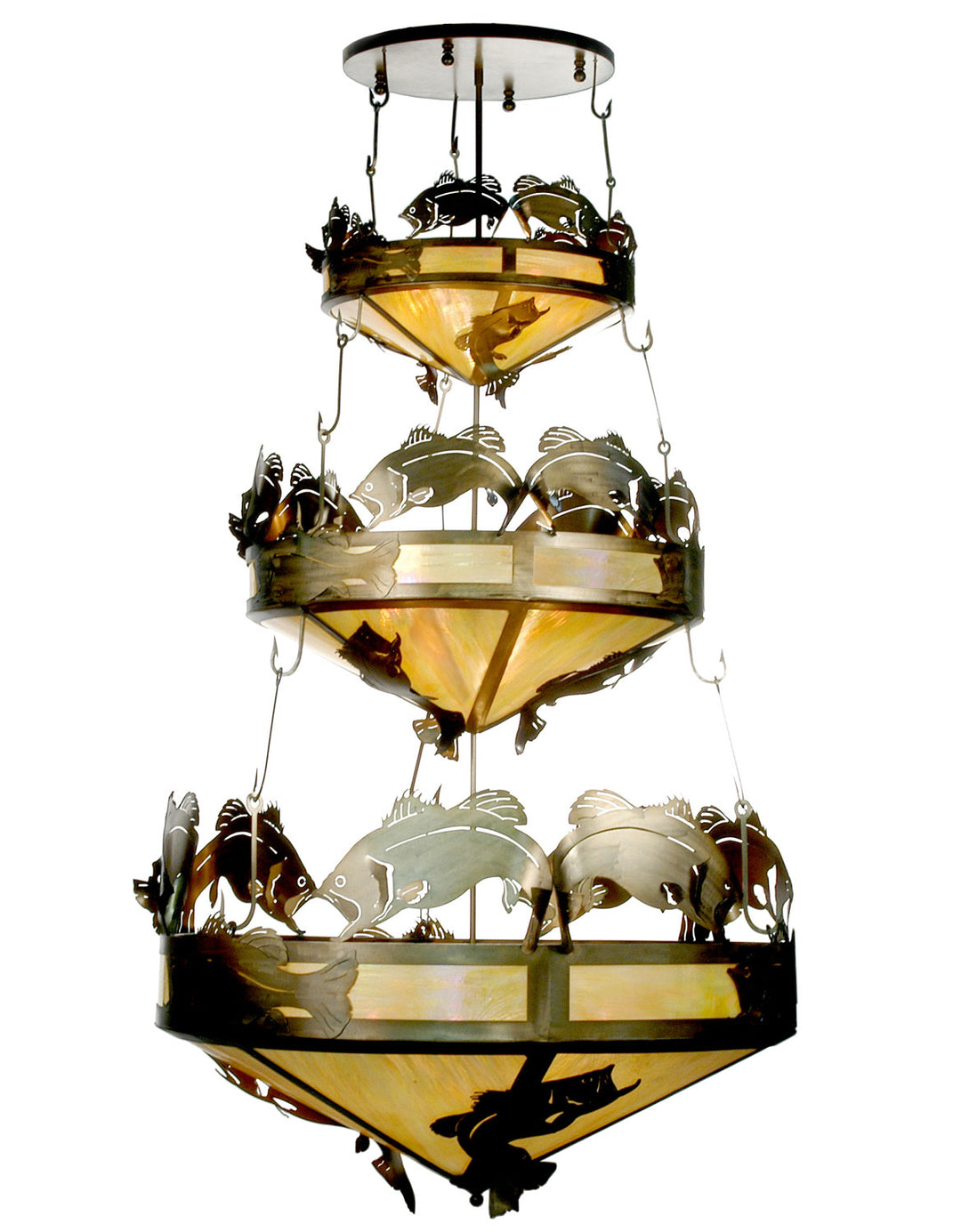Meyda Tiffany Catch Of The Day 20692 Chandelier Light - Antique Copper