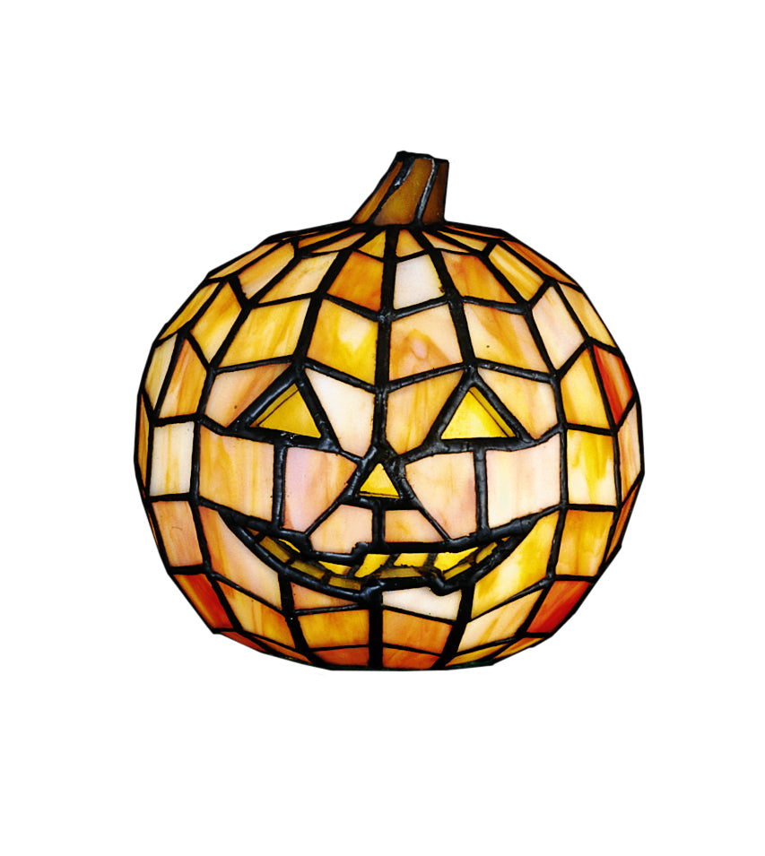 Meyda Tiffany Lighting 24733 Jack O'lantern One Light Accent Lamp Lamp Bronze / Dark