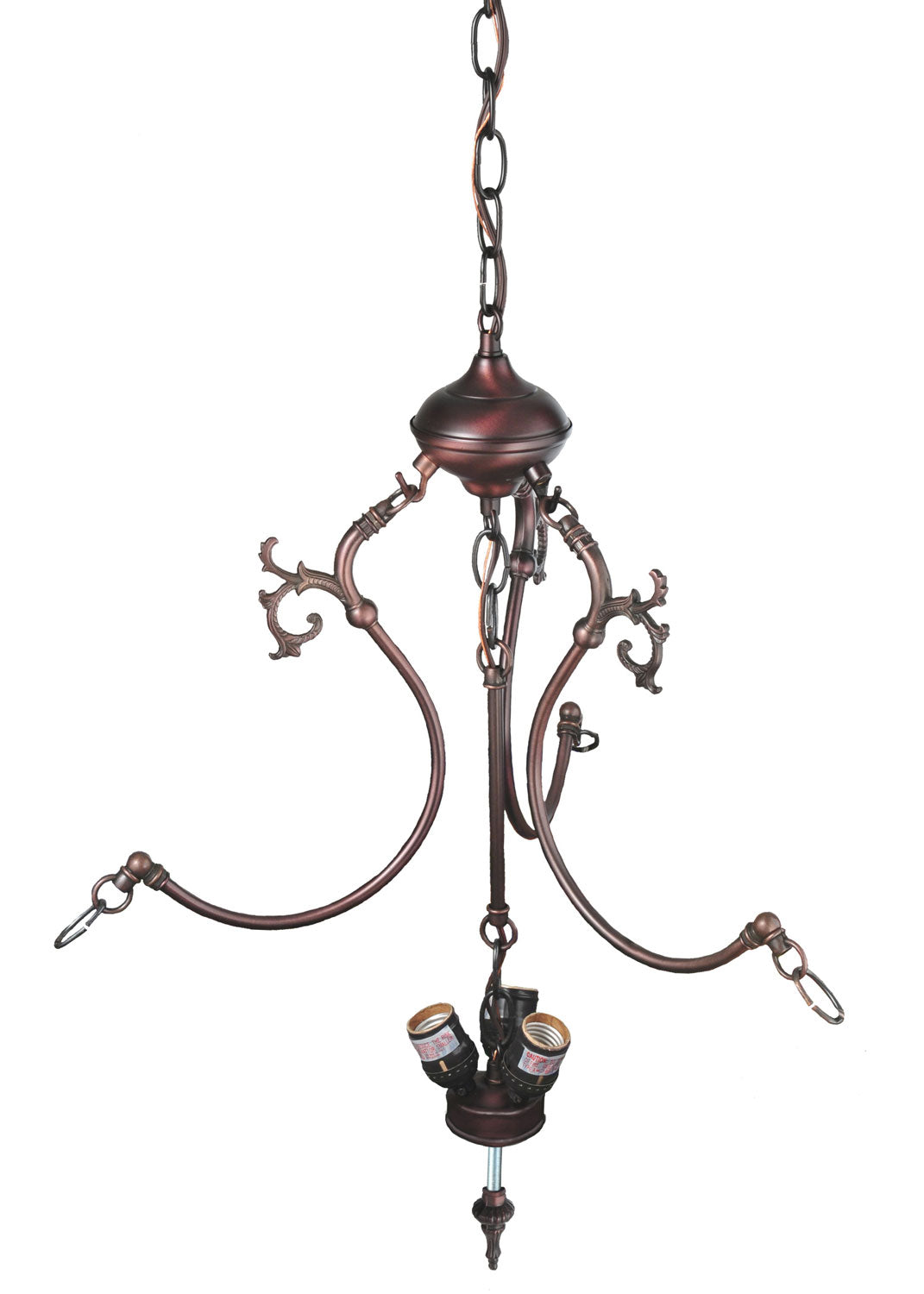 Meyda Tiffany Lighting 30444 Moose Three Light Inverted Pendant Hardware Utility Light Bronze / Dark