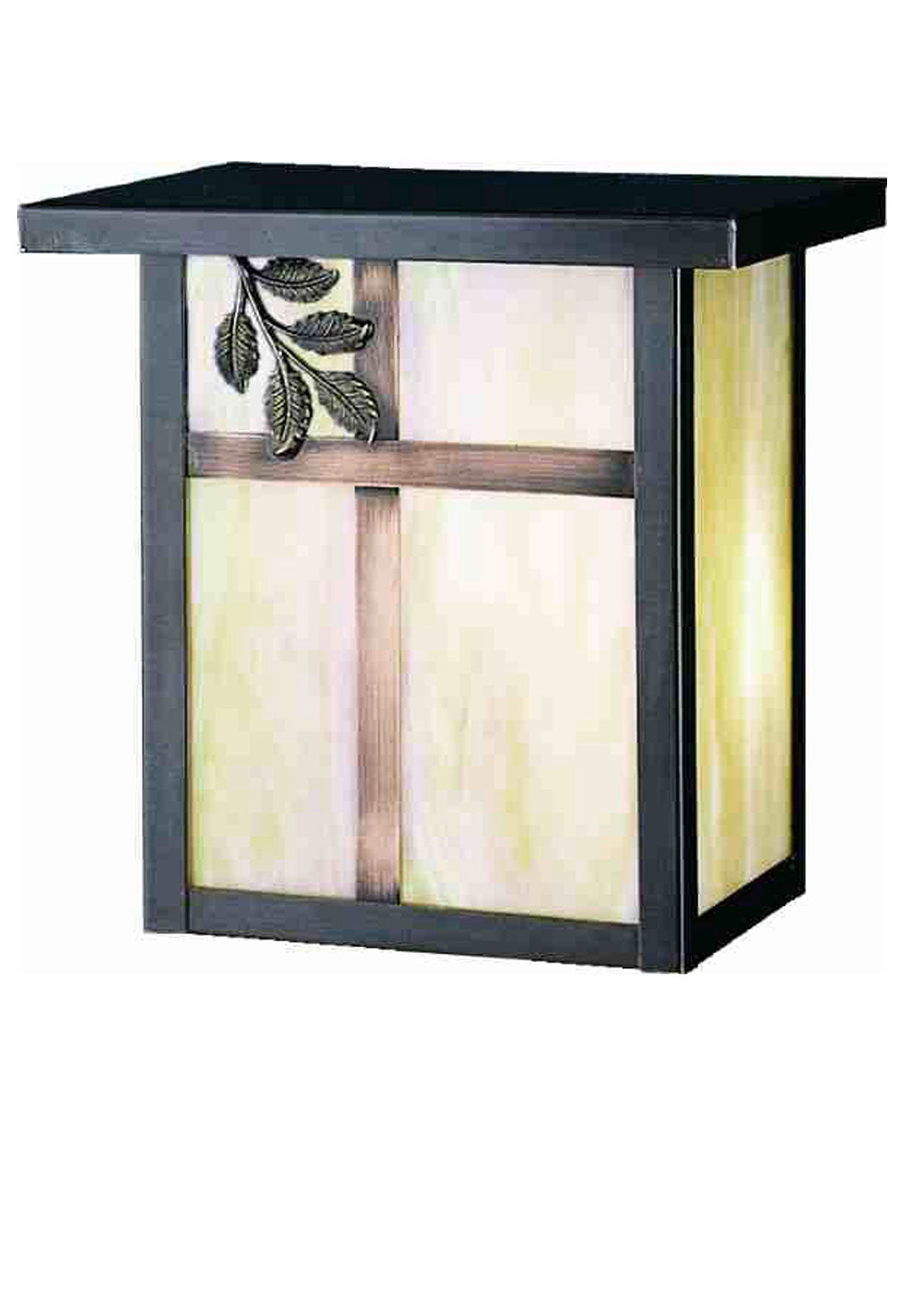 Meyda Tiffany Lighting 43233 Hyde Park One Light Wall Sconce Outdoor Bronze / Dark