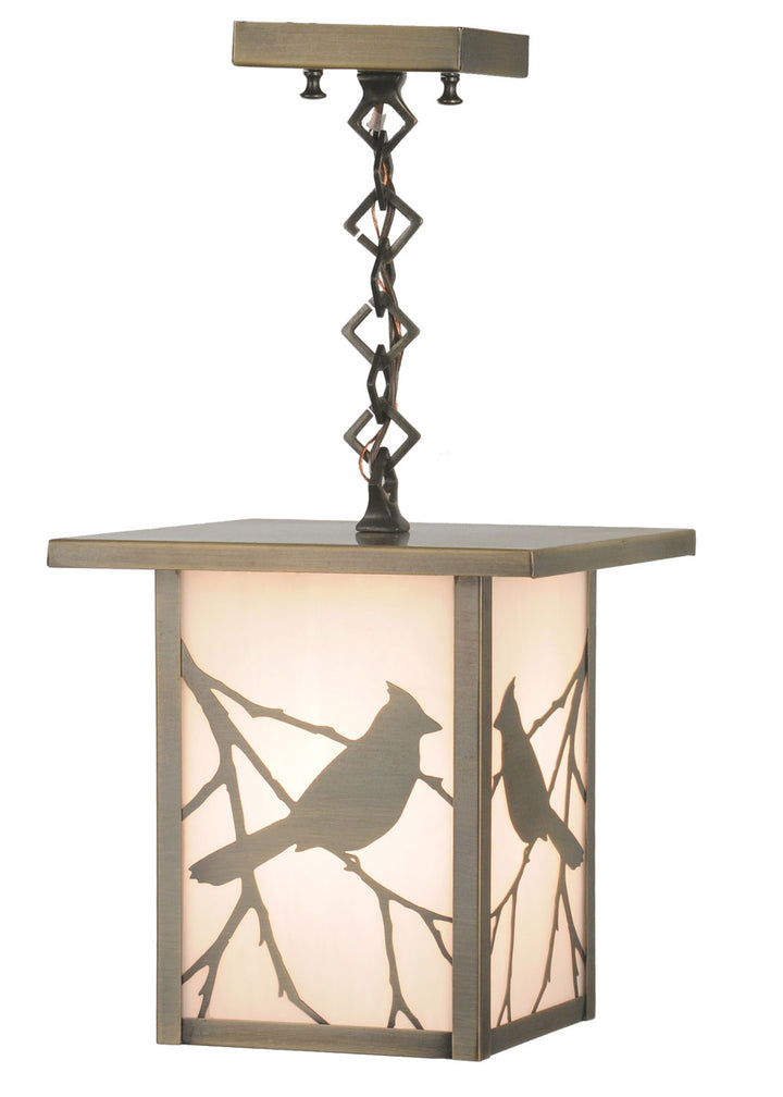 Meyda Tiffany Lighting 43378 Hyde Park One Light Mini Pendant Outdoor Bronze / Dark