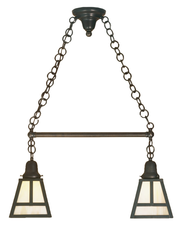 Meyda Tiffany T" Mission" 52207 Pendant Light - Craftsman Brown