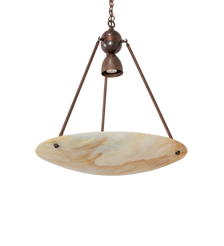 Meyda Tiffany Revival 66750 Pendant Light - Craftsman Brown