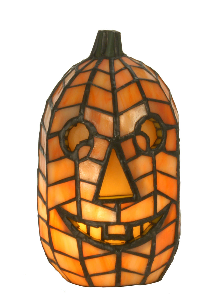 Meyda Tiffany Lighting 68100 Jack O'lantern One Light Accent Lamp Lamp Bronze / Dark