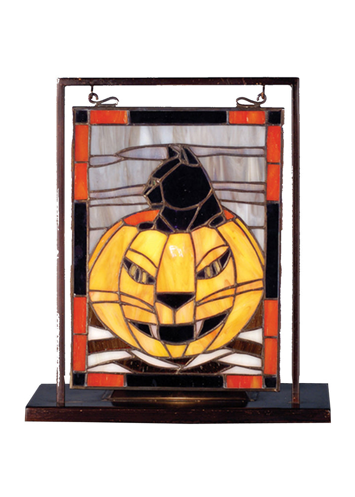 Meyda Tiffany Lighting 69140 Halloween Mini Tabletop Window Mirror Black