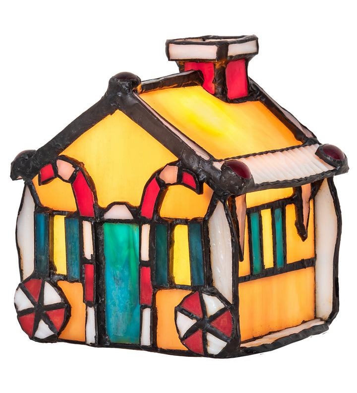 Meyda Tiffany Lighting 82175 Gingerbread House One Light Accent Lamp Lamp Bronze / Dark