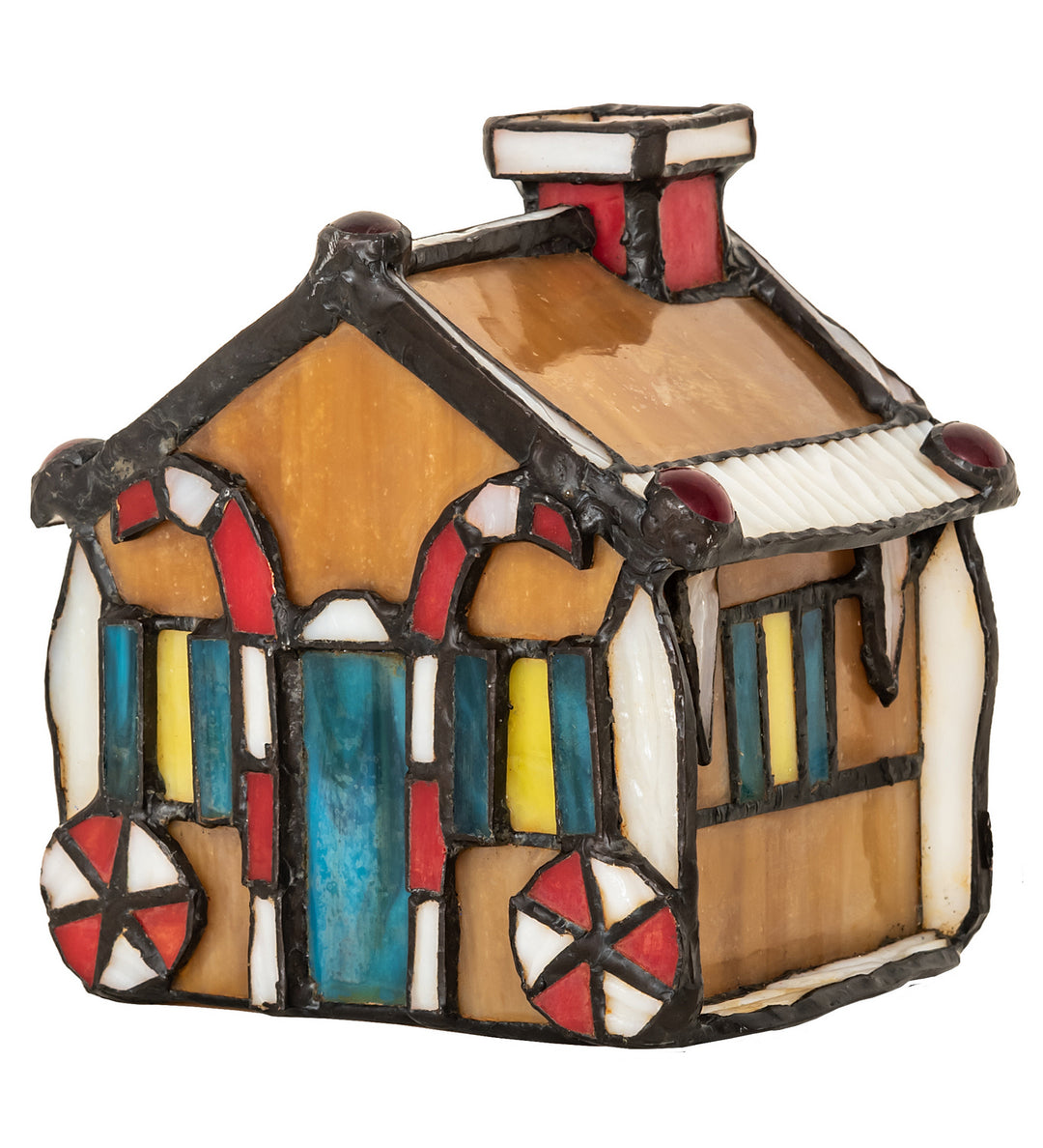 Meyda Tiffany Lighting 82175 Gingerbread House One Light Accent Lamp Lamp Bronze / Dark