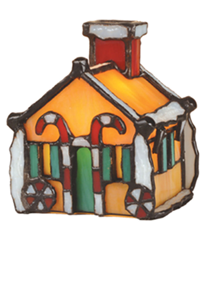 Meyda Tiffany Lighting 82175 Gingerbread House One Light Accent Lamp Lamp Bronze / Dark