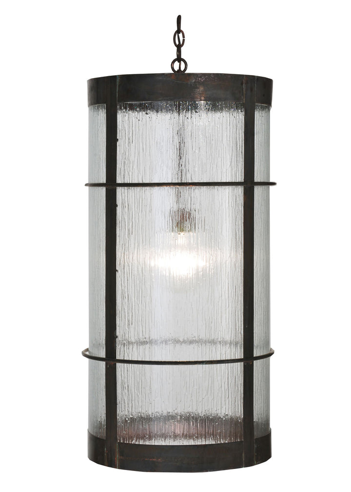 Meyda Tiffany Lighting 98314 Villa One Light Pendant Outdoor Bronze / Dark