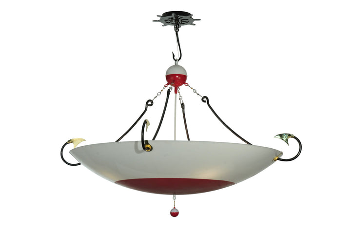 Meyda Tiffany Fishing Bobber 99851 Pendant Light - Red/White Bobber Look Acrylic