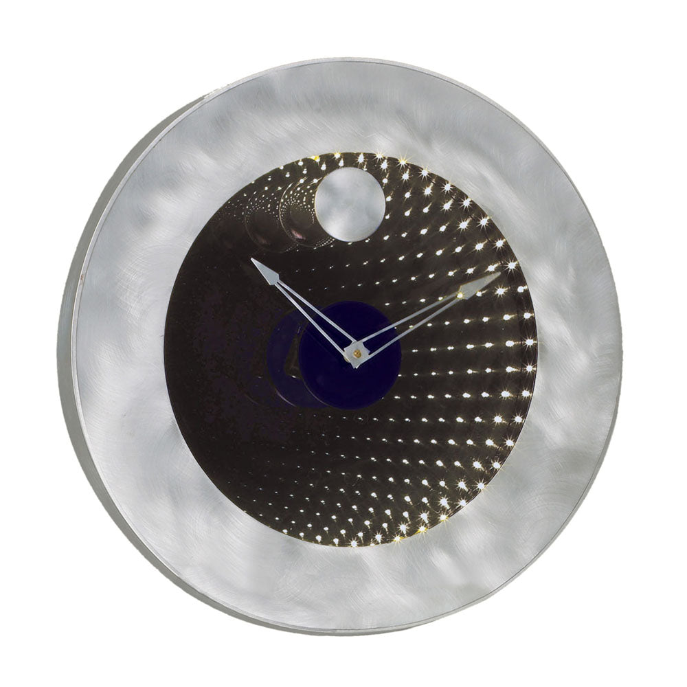Nova Lighting IFC2200 Interstellar Clock Home Decor Pewter, Nickel, Silver