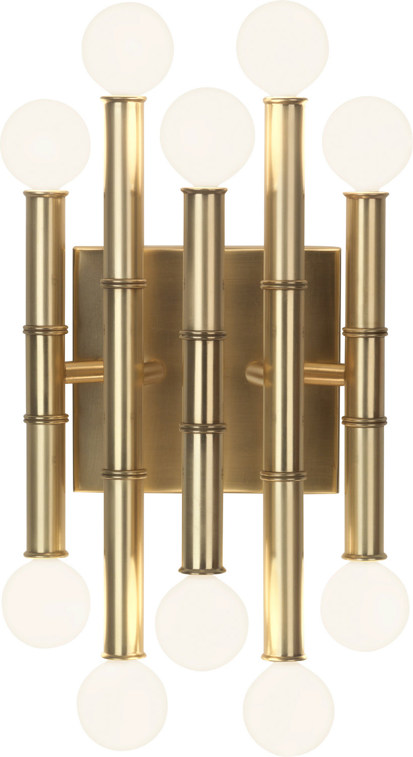 Robert Abbey Jonathan Adler Meurice 686 Wall Sconce Light - Modern Brass, Black/