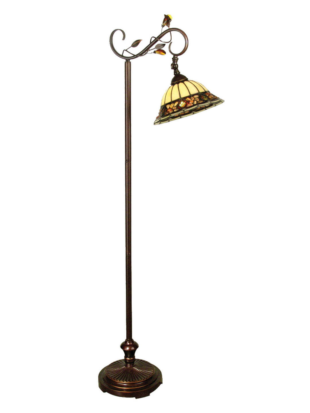 Dale Tiffany TF90219 Crystal Jewel Pebble Stone Lamp Antique Golden Bronze