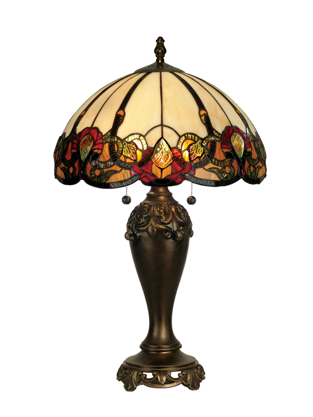 Dale Tiffany TT90235 Crystal Baroque Lamp Antique Golden Bronze