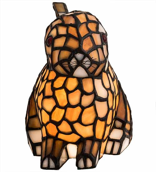 Meyda Tiffany Lighting 36734 Tiffany Rabbit One Light Accent Lamp Lamp Bronze / Dark